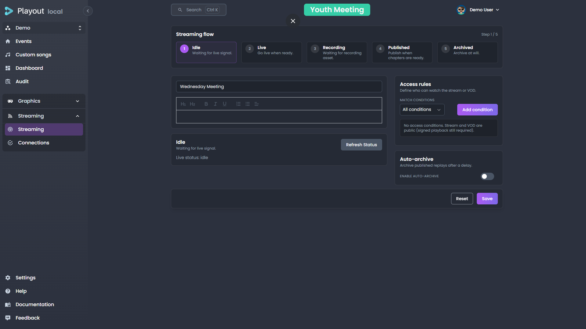 Streaming overview